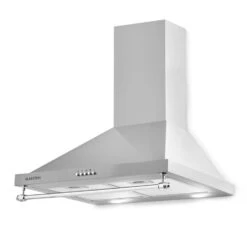 Montblanc 60 Dunstabzugshaube 610m³/h 165W 2x1,5W LED Reling -Einrichtungsgeschäft 10031994 yy 0010 front Klarstein Montblanc 60 Dunstabzugshaube silbergrau