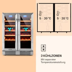Vinovilla 42 Twin Built-In Duo Weinkühlschrank 2 Zonen 126l 42 Fl Glas -Einrichtungsgeschäft 10032032 de 0004 logo
