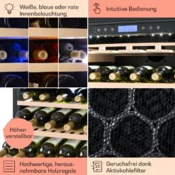 Vinovilla Grande 165 Built-in Uno Weinkühlschrank 425l 165Fl. Glastür -Einrichtungsgeschäft 10032033 de 0005 usp