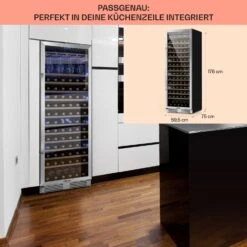 Vinovilla Grande 165 Built-in Uno Weinkühlschrank 425l 165Fl. Glastür -Einrichtungsgeschäft 10032033 de 0006 usp