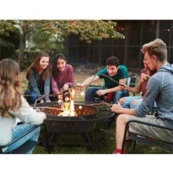 Rosario 3-in-1-Feuerschale Ø120cm | 70cm Grill | Tischplatte Stahl -Einrichtungsgeschäft 10032141 yy 0002 ambient Blumfeldt Rosario 3in1 Feuerschale