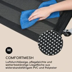 The Big Easy Schwingliege Silber, Wetterfest 350 Kg Max. UV- Schutz -Einrichtungsgeschäft 10032241 de 0004 logo