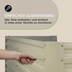 High Grow Straight Hochbeet 180x60x90cm 970l Stahl Verzinkt Silber -Einrichtungsgeschäft 10032316 de 0004 logo