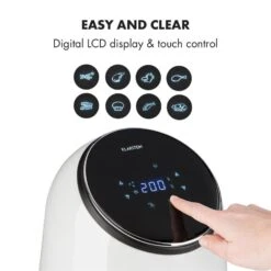 AirVital Heißluftfritteuse 1300W 2,5l CeraPlus-Antihaft Touch Weiß 15 AirVital Heißluftfritteuse 1300W 2,5l CeraPlus-Antihaft Touch Weiß -Einrichtungsgeschäft 10032331 yy 0005 logo Klarstein AirVital Heissluftfritteuse 1300W weiss