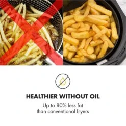 AirVital Heißluftfritteuse 1300W 2,5l CeraPlus-Antihaft Touch Weiß 17 AirVital Heißluftfritteuse 1300W 2,5l CeraPlus-Antihaft Touch Weiß -Einrichtungsgeschäft 10032331 yy 0007 logo Klarstein AirVital Heissluftfritteuse 1300W weiss reedit