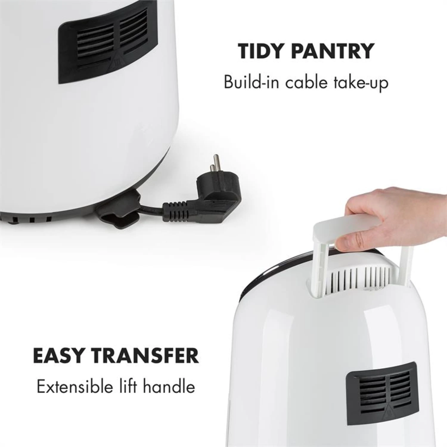 AirVital Heißluftfritteuse 1300W 2,5l CeraPlus-Antihaft Touch Weiß 11 AirVital Heißluftfritteuse 1300W 2,5l CeraPlus-Antihaft Touch Weiß – Bild 9