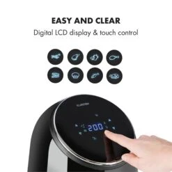 AirVital Heißluftfritteuse 1300W 2,5l CeraPlus-Antihaft Touch Schwarz -Einrichtungsgeschäft 10032332 yy 0005 logo Klarstein AirVital Heissluftfritteuse 1300W schwarz