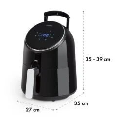 AirVital Heißluftfritteuse 1300W 2,5l CeraPlus-Antihaft Touch Schwarz -Einrichtungsgeschäft 10032332 yy 0010 logo Klarstein AirVital Heissluftfritteuse 1300W schwarz