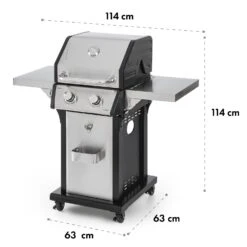 Lucifer 2.0-T Gasgrill 2 X 3,5 KW Brenner 45x44cm Grill Edelstahl -Einrichtungsgeschäft 10032455 yy 0012 logo