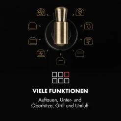 Victoria Einbaubackofen Retro-Design 9 Funktionen 50-250°C Schwarz -Einrichtungsgeschäft 10032460 de 0004 logo