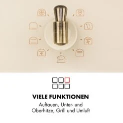 Victoria Einbaubackofen Retro-Design 9 Funktionen 50-250°C Elfenbein 15 Victoria Einbaubackofen Retro-Design 9 Funktionen 50-250°C Elfenbein -Einrichtungsgeschäft 10032485 de 0004 logo