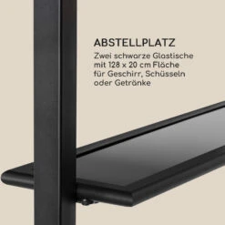 Steakhouse Grilldach 220x215x140cm PE 180 G/m² Flammhemmend Stahl Grau -Einrichtungsgeschäft 10032523 de 0007 logo