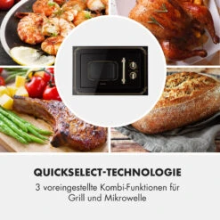 Victoria 20 Einbau-Mikrowelle, 20 L, 800 W, Grill: 1000 W, Schwarz -Einrichtungsgeschäft 10032591 de 0006 logo