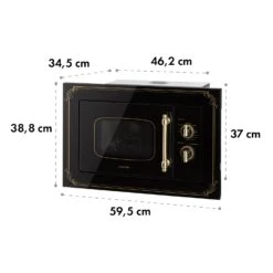 Victoria 20 Einbau-Mikrowelle, 20 L, 800 W, Grill: 1000 W, Schwarz -Einrichtungsgeschäft 10032591 yy 0010 logo