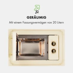Victoria 20 Einbau-Mikrowelle, 20 L, 800 W, Grill: 1000 W, Elfenbein -Einrichtungsgeschäft 10032592 de 0007 logo