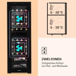 Shiraz 39 Duo Weinkühlschrank 2 Zonen 105l 39 Flaschen 14 Shiraz 39 Duo Weinkühlschrank 2 Zonen 105l 39 Flaschen -Einrichtungsgeschäft 10032661 de 0004 logo
