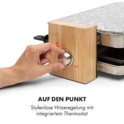 Prime-Rib Raclettegrill 8 Pers. 1500 W Natursteinplatte Edelstahl Holz -Einrichtungsgeschäft 10032695 de 0005 logo