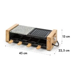 Chateaubriand Nuovo Raclette 1200W Aluminium / Stein 8 Personen Holz -Einrichtungsgeschäft 10032729 yy 0007 logo