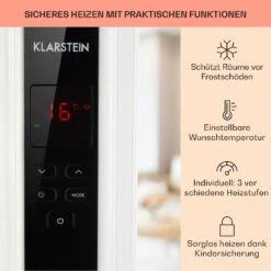 Thermaxx 2500 Ölradiator 2500W 5-35° C 24h-Timer Weiß/schwarz -Einrichtungsgeschäft 10032775 de 0004 usp