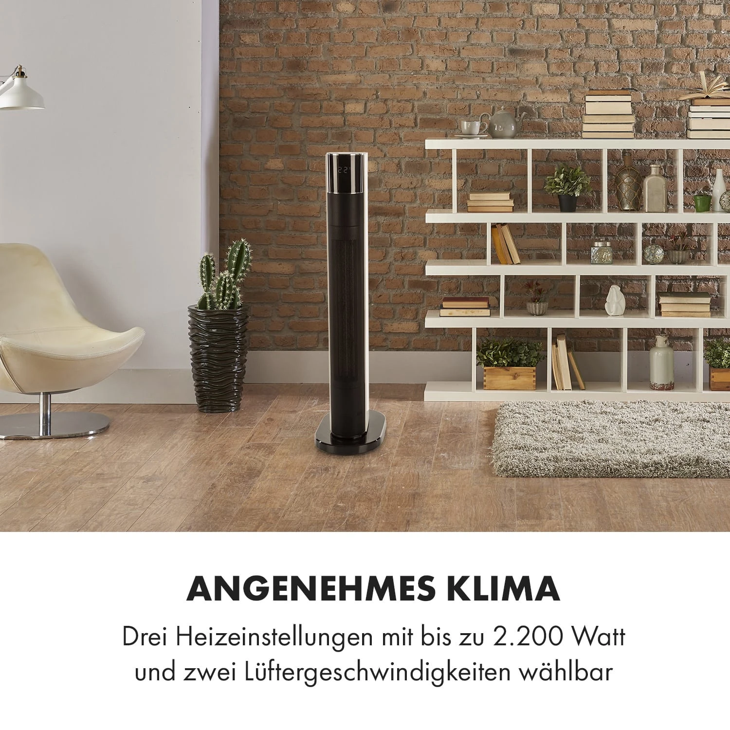 Hightower Heat Deluxe Heizlüfter Ventilator 2200W Thermostat 35°C 6 Hightower Heat Deluxe Heizlüfter Ventilator 2200W Thermostat 35°C – Bild 4