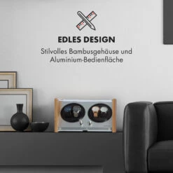 Hanoi 4 Uhrenbeweger, 4 Uhren, 3 Geschwindigkeiten, 4 Modi, Bambus -Einrichtungsgeschäft 10032798 de 0005 logo