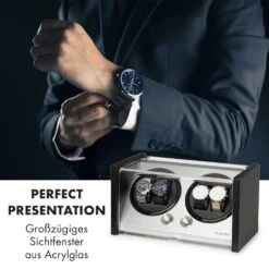 Tokyo 4 Uhrenbeweger, 4 Uhren, 3 Geschwindigkeiten, 4 Modi, Schwarz -Einrichtungsgeschäft 10032800 de 0002 logo