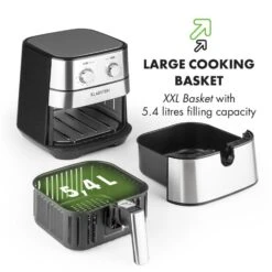 AeroVital Heißluftfritteuse 1700W 5,4 Liter Timer Edelstahl Silber 20 AeroVital Heißluftfritteuse 1700W 5,4 Liter Timer Edelstahl Silber -Einrichtungsgeschäft 10032848 yy 0009 logo Klarstein AeroVital Heissluftfritteuse silber reedit