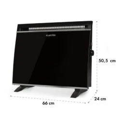 Gotland Glaskonvektor 600, 900 Und 1500W Standgerät Schwarz -Einrichtungsgeschäft 10032867 yy 0008 logo Klarstein Gotland Glaskonvektor schwarz