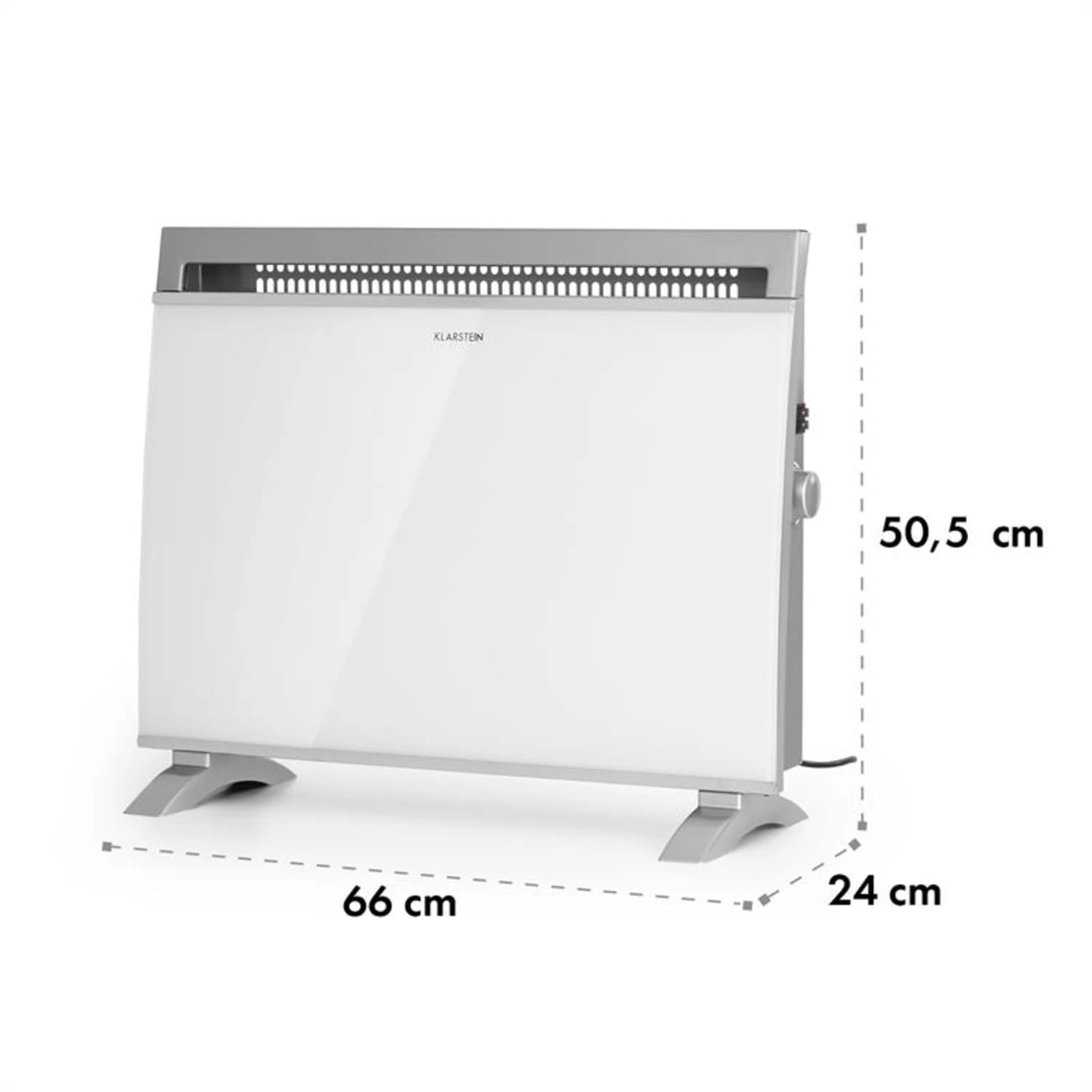 Gotland Konvektorheizung 600/900/1500W Glasfront Standgerät Weiß 9 Gotland Konvektorheizung 600/900/1500W Glasfront Standgerät Weiß – Bild 7