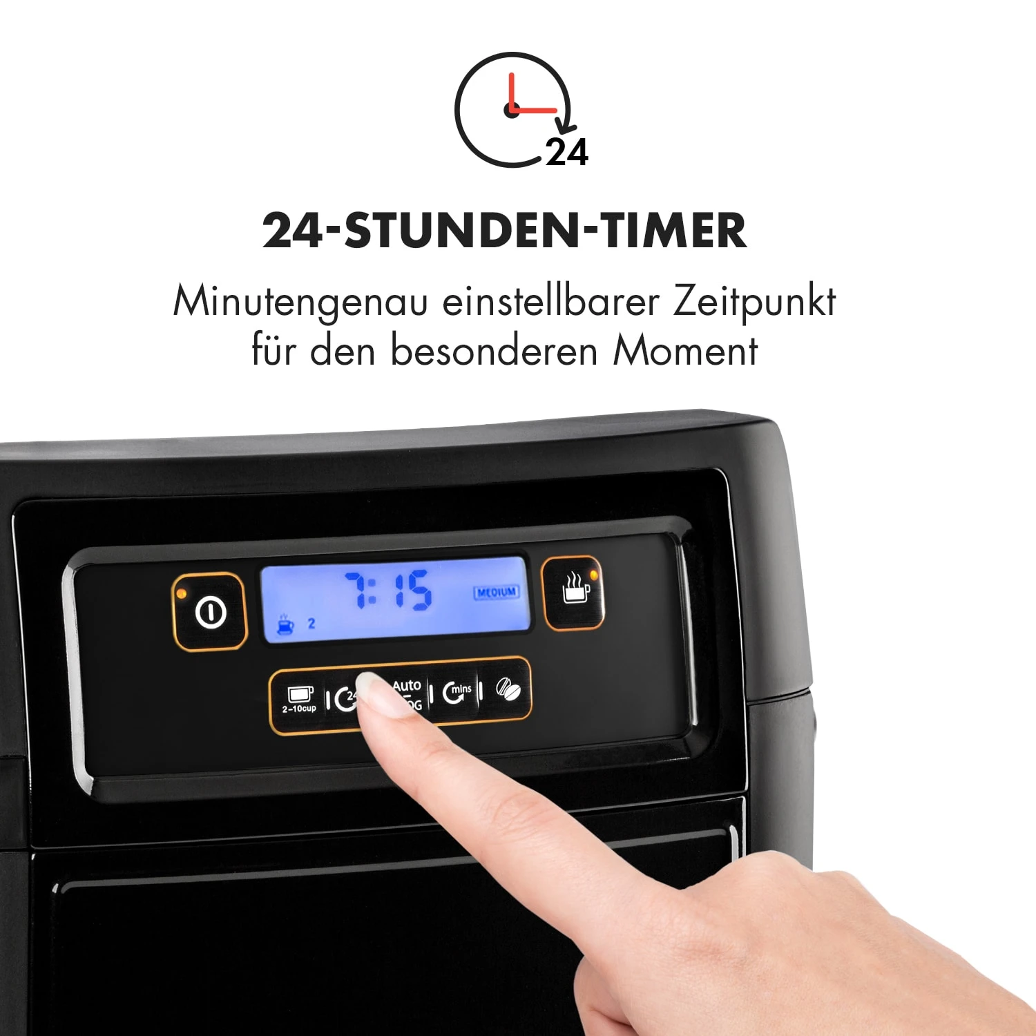 Aromatica II Set Kaffeemaschine, Mahlwerk, 1,25 L, Schwarz 7 Aromatica II Set Kaffeemaschine, Mahlwerk, 1,25 L, Schwarz – Bild 5