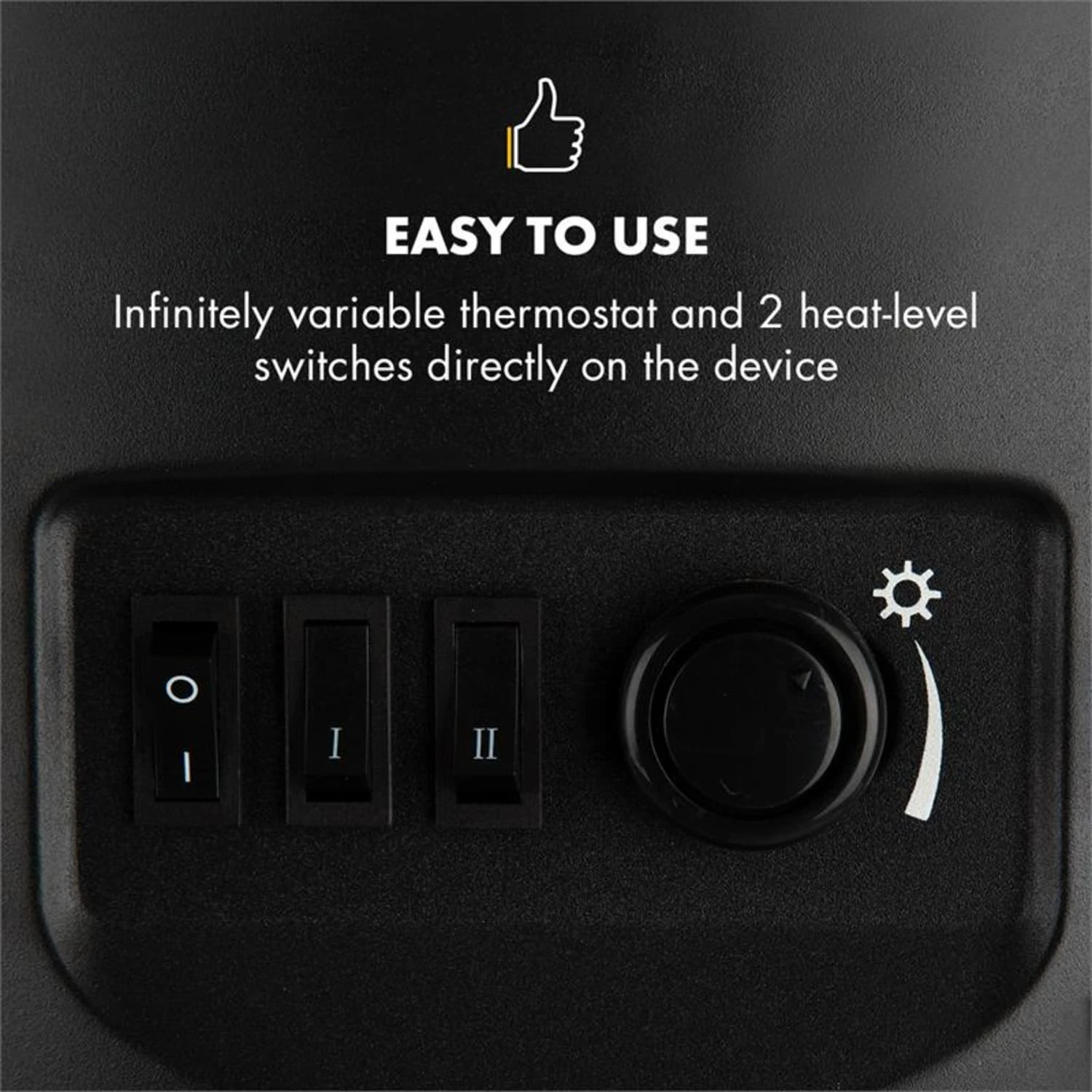 Brixen Elektrischer Kamin 900/1800W InstaFire Thermostat Schwarz 5 Brixen Elektrischer Kamin 900/1800W InstaFire Thermostat Schwarz – Bild 3