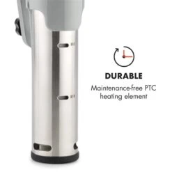 Quickstick Flex 1300W 3D Circulating 0-95 °C IPX7 Timer Silber -Einrichtungsgeschäft 10032906 yy 0008 logo Klarstein Quickstick Flex silber