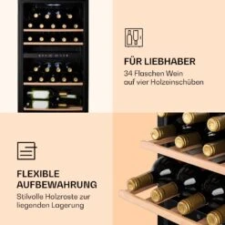 Barossa 34 Duo Weinkühlschrank 34 Fl 80 Ltr 2 Zonen Touch-Steuerung -Einrichtungsgeschäft 10032920 de 0005 logo
