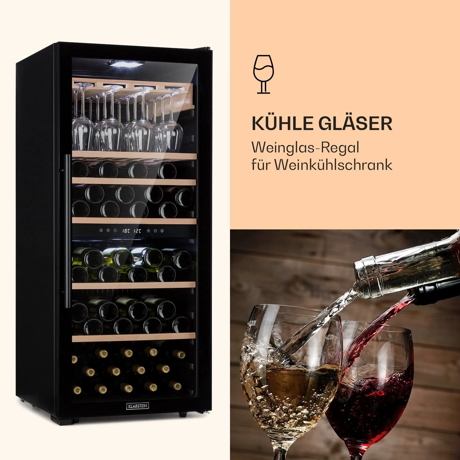 Barossa 102 Duo Weinglas-Regal Zubehör 16 Gläser 4 Schienen Echtholz 3 Barossa 102 Duo Weinglas-Regal Zubehör 16 Gläser 4 Schienen Echtholz