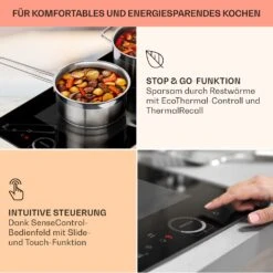 Delicatessa Slim Domino Induktionskochfeld 3500W Timer Schwarz -Einrichtungsgeschäft 10033015 de 0004 usp