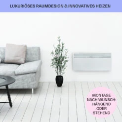 Hot Spot Slimcurve Heizgerät 80x40cm 40m² 2000W 5-40°C LED IP24 Weiß -Einrichtungsgeschäft 10033016 de 0007 usp