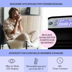 Hot Spot Slimcurve Heizgerät 80x40cm 40m² 2000W 5-40°C LED IP24 -Einrichtungsgeschäft 10033017 de 0003 usp