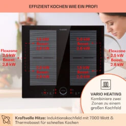 Delicatessa 60 Einbaukochfeld Induktion 4 Zonen 7000W Glaskeramik -Einrichtungsgeschäft 10033021 de 0003 usp