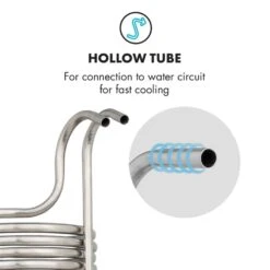 Chiller 12 Eintauchkühler Ø21,5 Cm 18 Schleifen 304 Edelstahl -Einrichtungsgeschäft 10033082 yy 0004 logo Klarstein Chiller 12 Eintauchkuehler 18 Schleifen