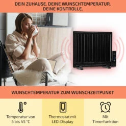 Wallander Ölradiator 600W Thermostat Ölheizung Ultraflach Schwarz 11 Wallander Ölradiator 600W Thermostat Ölheizung Ultraflach Schwarz -Einrichtungsgeschäft 10033099 de 0003 usp