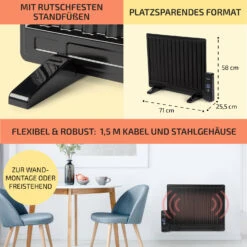 Wallander Ölradiator 600W Thermostat Ölheizung Ultraflach Schwarz 14 Wallander Ölradiator 600W Thermostat Ölheizung Ultraflach Schwarz -Einrichtungsgeschäft 10033099 de 0006 usp