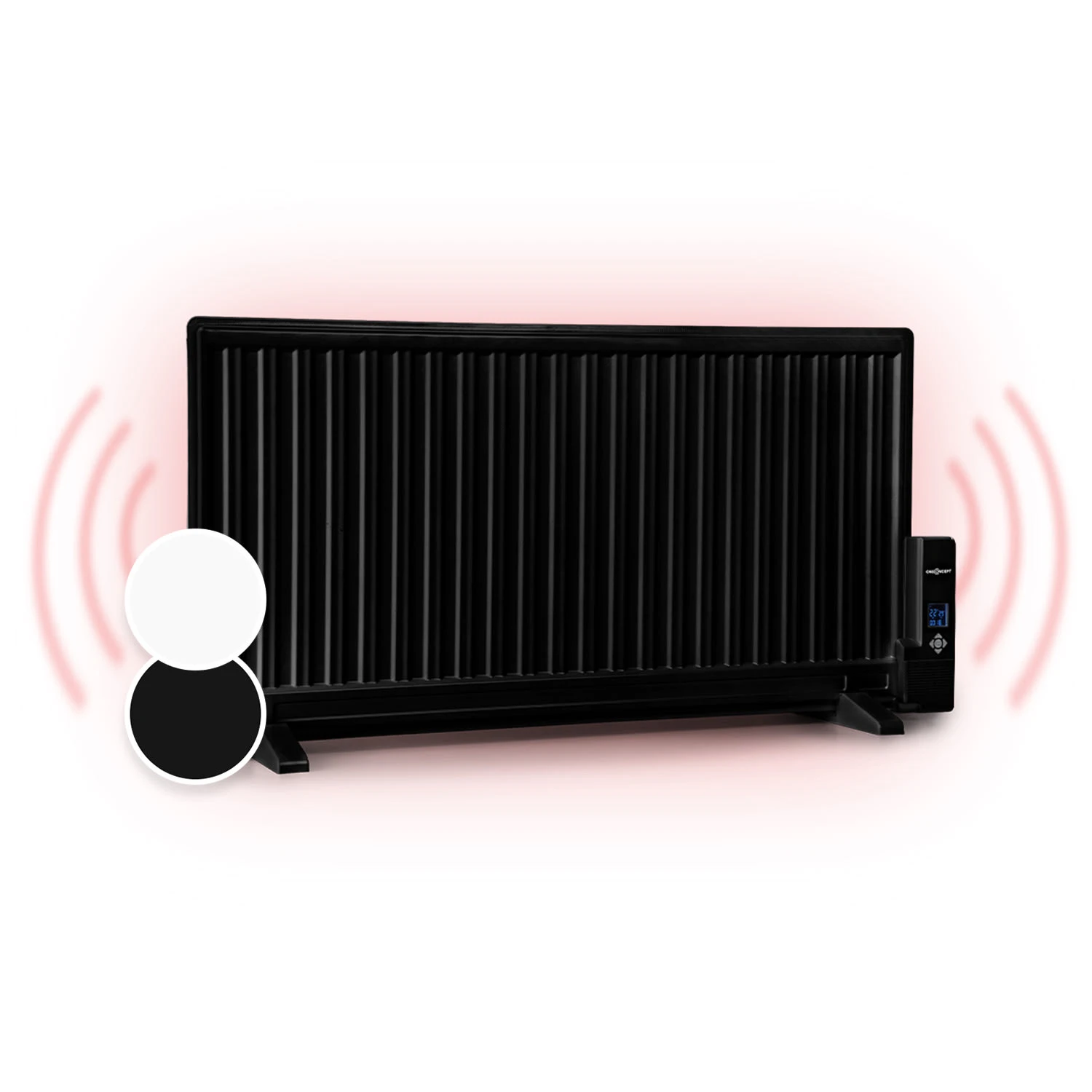 Wallander Ölradiator 1000W Thermostat Ölheizung Ultraflach Schwarz 3 Wallander Ölradiator 1000W Thermostat Ölheizung Ultraflach Schwarz