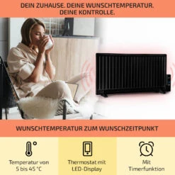 Wallander Ölradiator 1000W Thermostat Ölheizung Ultraflach Schwarz 11 Wallander Ölradiator 1000W Thermostat Ölheizung Ultraflach Schwarz -Einrichtungsgeschäft 10033103 de 0003 usp