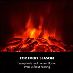 Vienna Elektrischer Eckkamin 1900W Wochentimer Fernbedienung -Einrichtungsgeschäft 10033112 yy 0007 logo Electric Fireplace With log LED flame