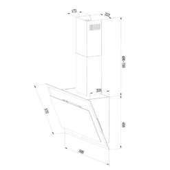 Mirage 60 Dunstabzugshaube 550m³/h Touch-Panel RGB-Ambiente-Licht Glas -Einrichtungsgeschäft 10033116 yy 0009 logo