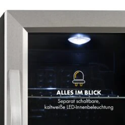 Beersafe M Kühlschrank 33 Liter 2 Böden Panoramaglastür Edelstahl -Einrichtungsgeschäft 10033119 de 0005 logo