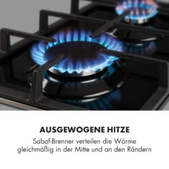 Ignito Domino Gaskochfeld 2-flammig Sabaf-Brenner Glaskeramik Schwarz -Einrichtungsgeschäft 10033131 de 0003 logo