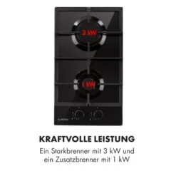 Ignito Domino Gaskochfeld 2-flammig Sabaf-Brenner Glaskeramik Schwarz -Einrichtungsgeschäft 10033131 de 0006 logo