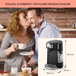Baristomat 2-in-1-Heißgetränkeautomat Kaffee Tee Milchschaum -Einrichtungsgeschäft 10033138 de 0005 usp