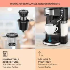 Baristomat 2-in-1-Heißgetränkeautomat Kaffee Tee Milchschaum -Einrichtungsgeschäft 10033138 de 0006 usp